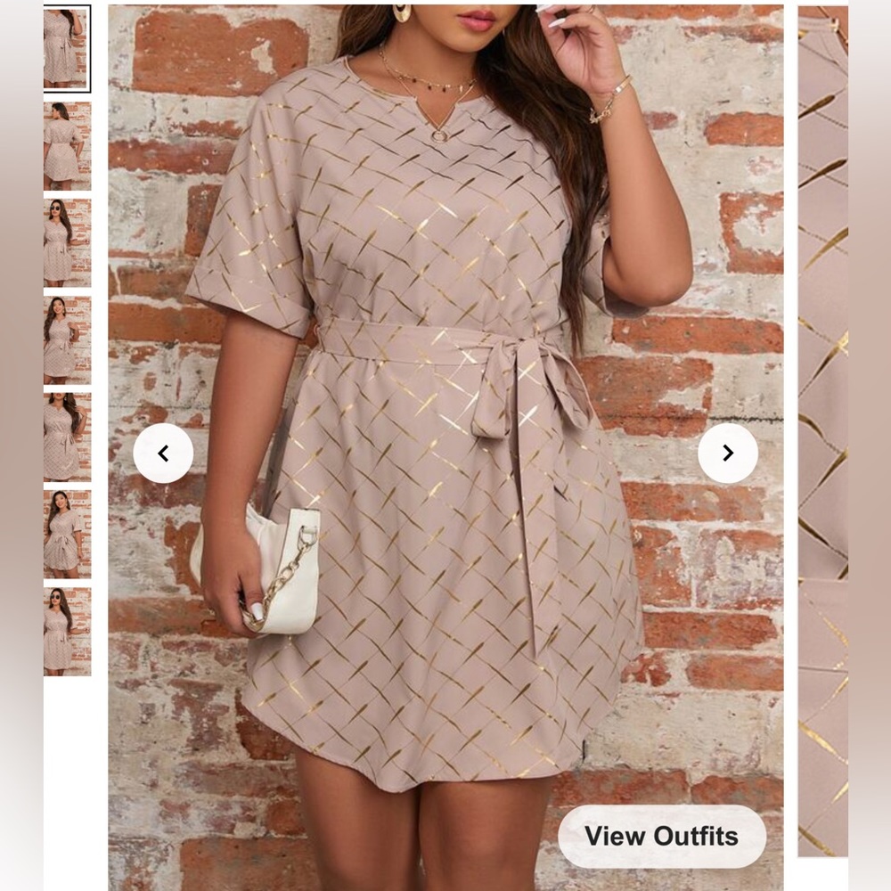 SHEIN Curve Dusty Pink Dress